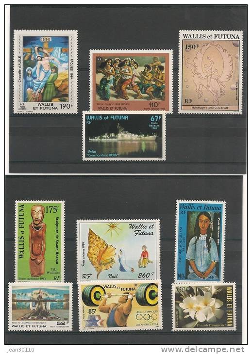 WALLIS ET FUTUNA  Poste Aérienne 1984 Timbres * * Manque Le N°-139 - Neufs