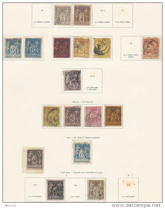 FRANCE - Bonne Collection De Classiques Oblitérés De Bonne Qualité - 4 Scans - Verzamelingen