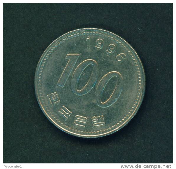 SOUTH KOREA  -  1996  100 Won  Circulated As Scan - Korea, South