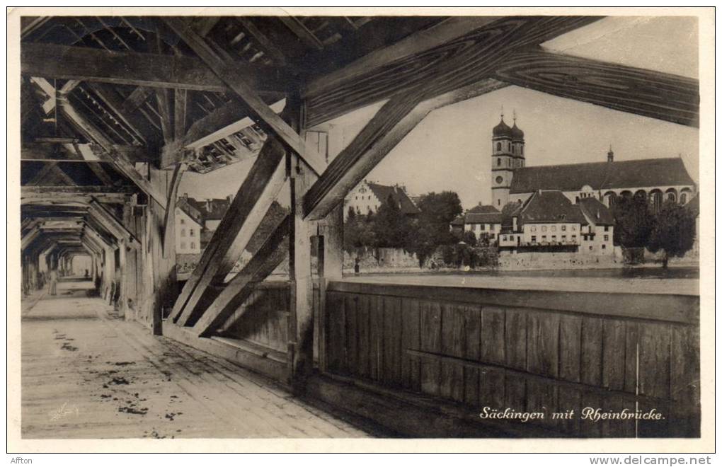 Sackingen Old Postcard - Bad Saeckingen