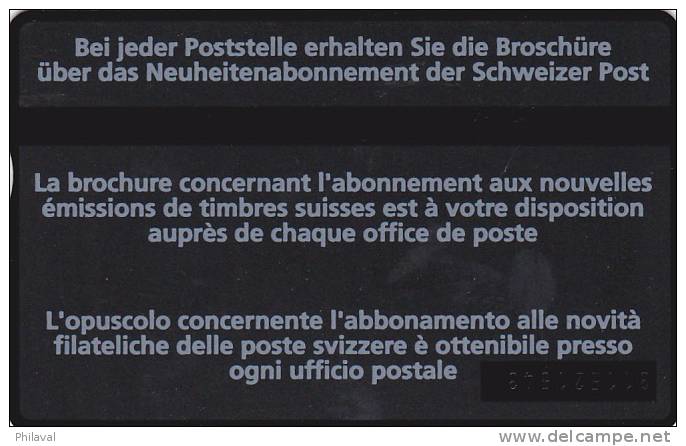 Telecard - Carte Téléphone : Timbres Poste Suisses  10.- - Schweiz
