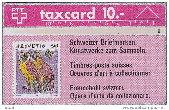 Telecard - Carte Téléphone : Timbres Poste Suisses  10.- - Schweiz