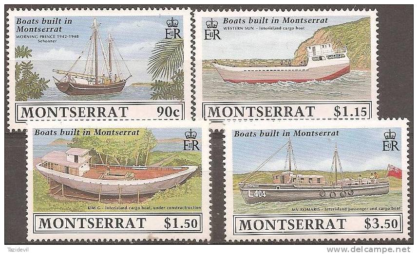 MONTSERRAT - 1989 Ships. Scott 717-20. MNH ** - Montserrat