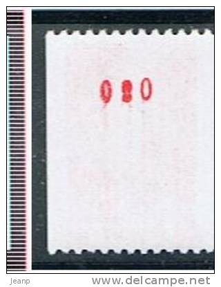 Sabibe 1,40 Yvert 2104a, Chiffre 020, ** - Coil Stamps