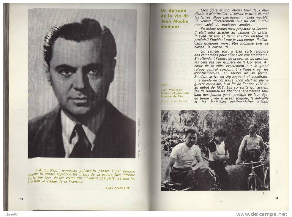 BIBLIOTHEQUE DE TRAVAIL 40 44    IMAGES DE LA RESISTANCE    JEAN MOULIN  MAQUIS MAQUISARDS   VERCORS  DEPORTATION DROME