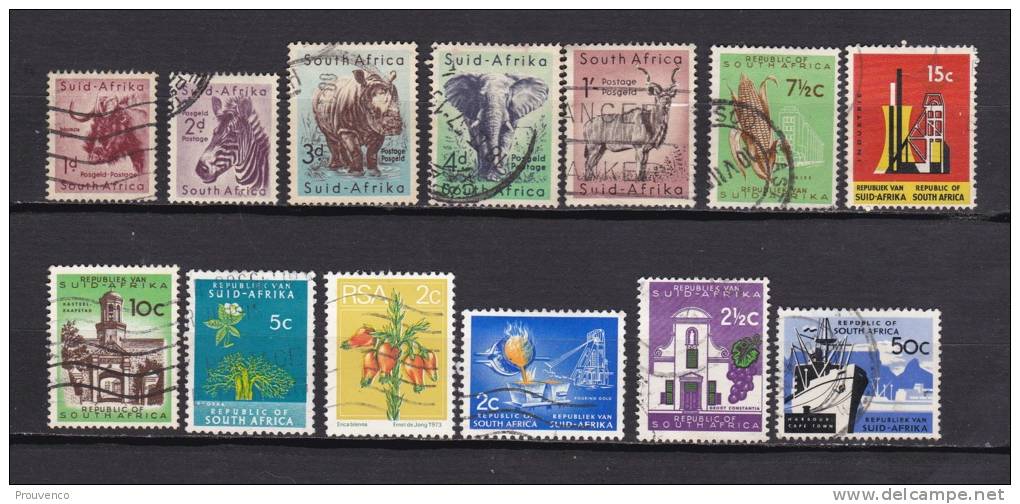 AFRIQUE DU SUD  SOUTH AFRICA  LOT TB - Oblitérés