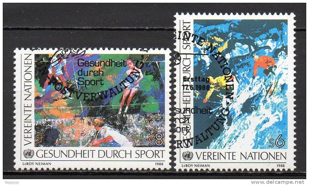 Nations Unies (Vienne) - 1988 - Yvert N° 85 & 86 - Oblitérés