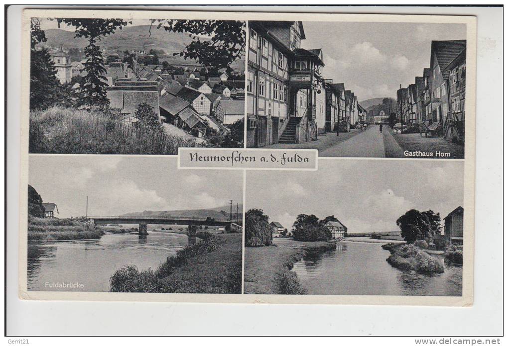 3509 MORSCHEN - NEUMORSCHEN An Der Fulda, Mehrbildkarte, Briefmarke Fehlt - Homberg