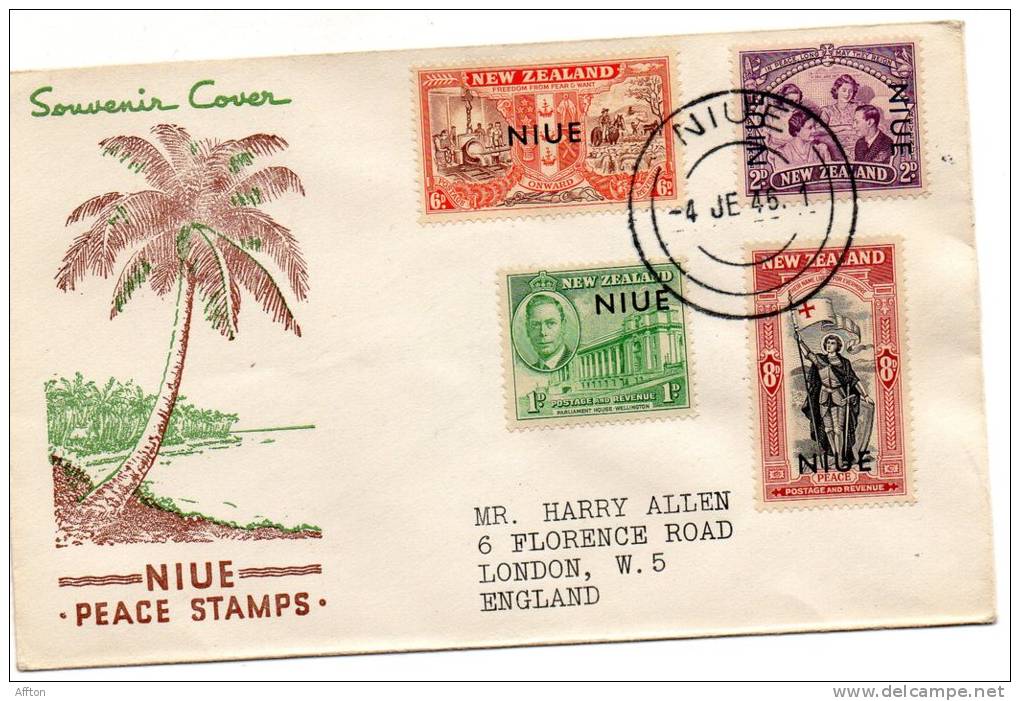 Niue Peace Cover 1945 - Niue