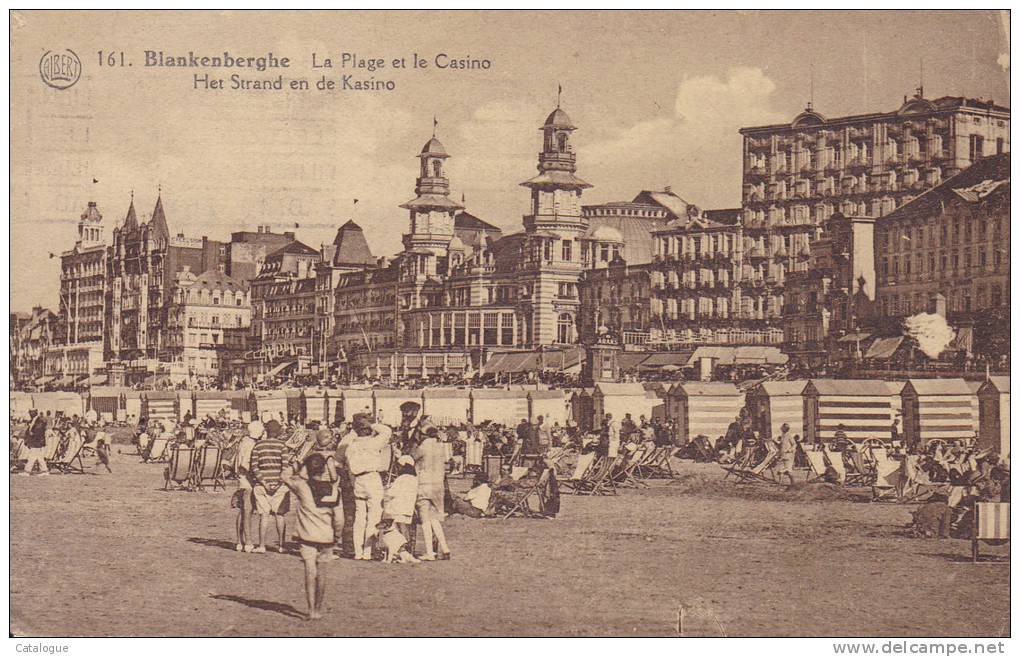 CPA  BELGIQUE - BLANKENBERGHE - Plage Et Casino - Blankenberge