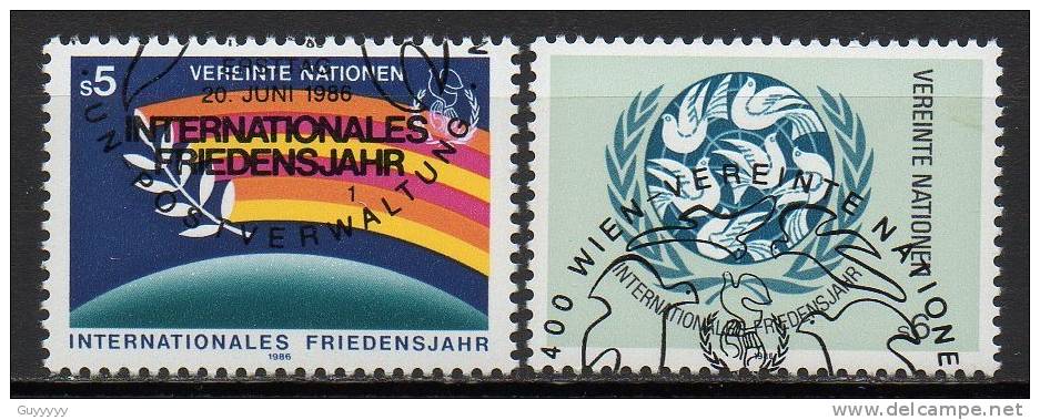 Nations Unies (Vienne) - 1986 - Yvert N° 62 & 63 - Oblitérés