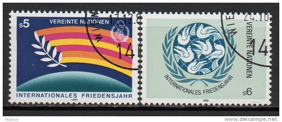 Nations Unies (Vienne) - 1986 - Yvert N° 62 & 63 - Oblitérés