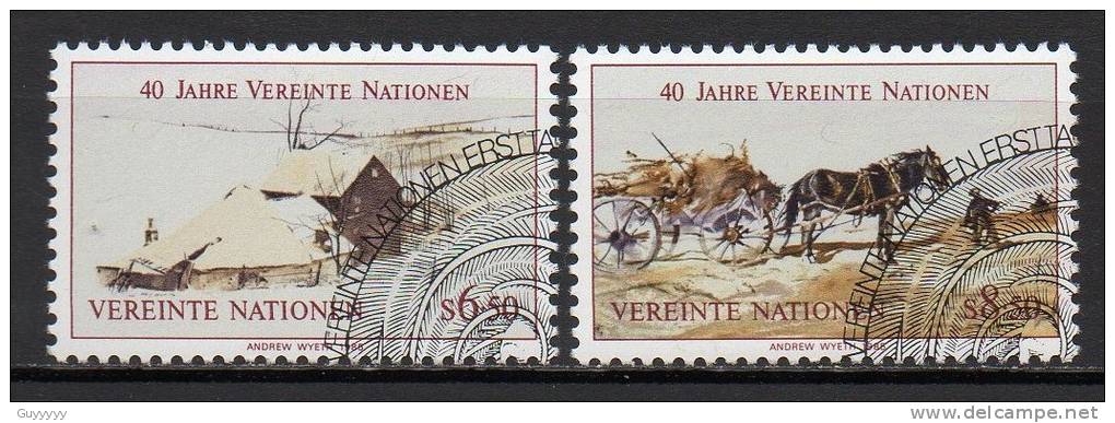 Nations Unies (Vienne) - 1985 - Yvert N° 51 & 52 - Gebraucht