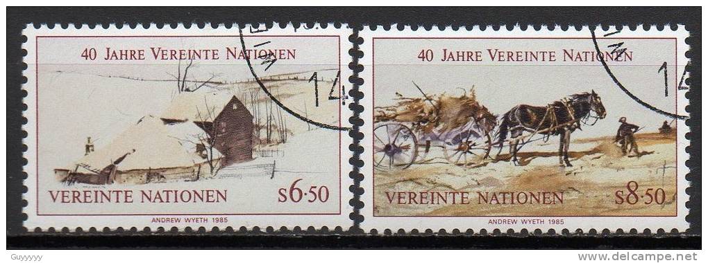 Nations Unies (Vienne) - 1985 - Yvert N° 51 & 52 - Usados