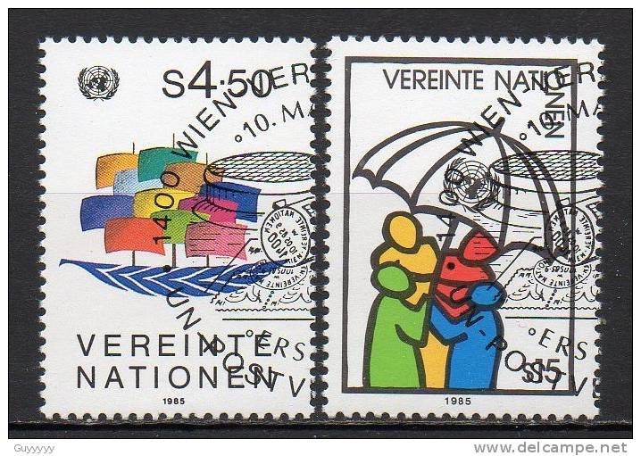Nations Unies (Vienne) - 1985 - Yvert N° 49 & 50 - Gebraucht