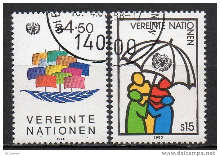 Nations Unies (Vienne) - 1985 - Yvert N° 49 & 50 - Oblitérés