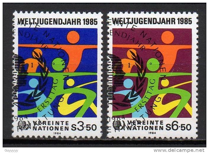 Nations Unies (Vienne) - 1984 - Yvert N° 45 & 46 - Oblitérés