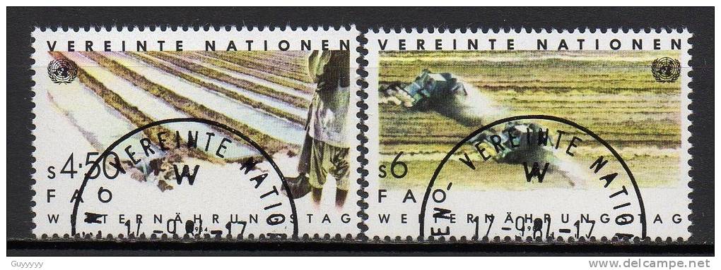 Nations Unies (Vienne) - 1984 - Yvert N° 39 & 40 - Gebraucht