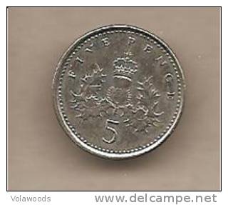 Regno Unito - Moneta Circolata Da 5 Pence Km988 - 2001 - 5 Pence & 5 New Pence