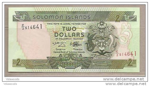 Salomone - Banconota Non Circolata Da 2 Dollari - Solomon Islands