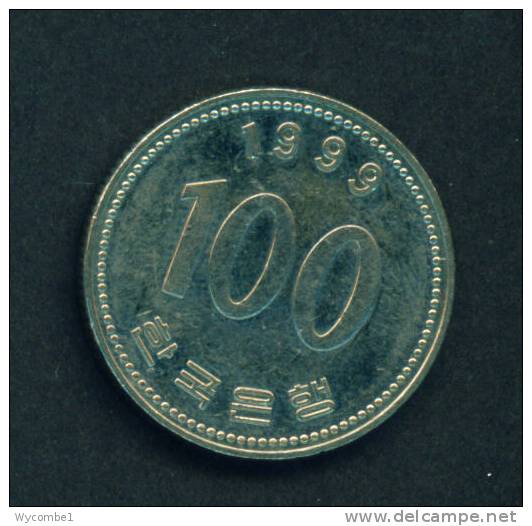 SOUTH KOREA  -  1999  100 Won  Circulated As Scan - Korea (Zuid)