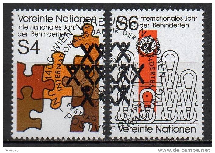 Nations Unies (Vienne) - 1981 - Yvert N° 17 & 18 - Gebraucht