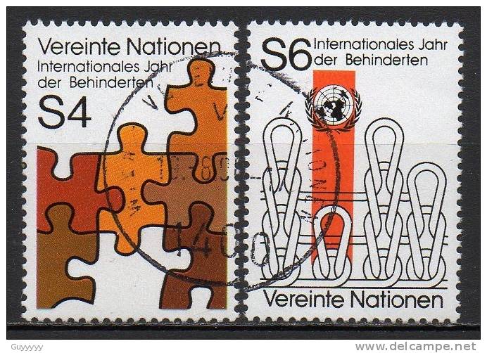 Nations Unies (Vienne) - 1981 - Yvert N° 17 & 18 - Oblitérés