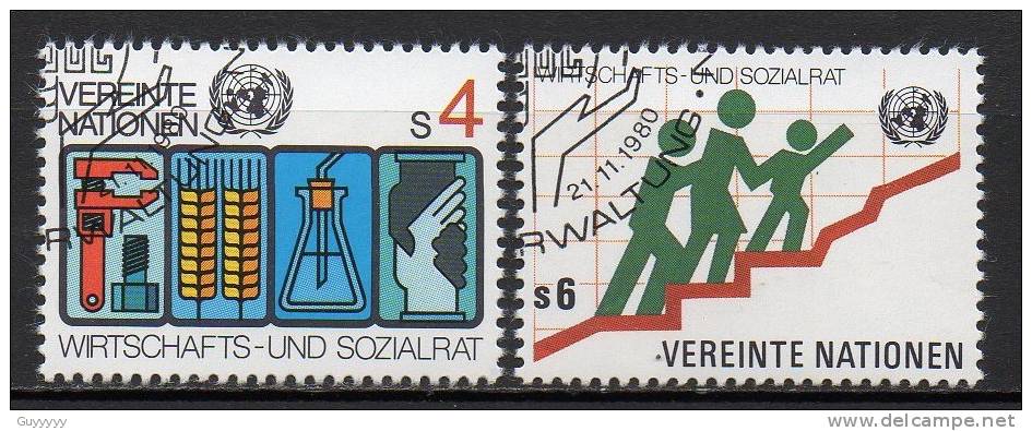 Nations Unies (Vienne) - 1980 - Yvert N° 14 & 15 - Gebraucht