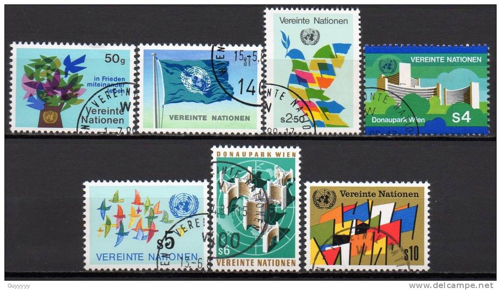 Nations Unies (Vienne) - 1979/80 - Yvert N° 1 à 7 - Gebraucht