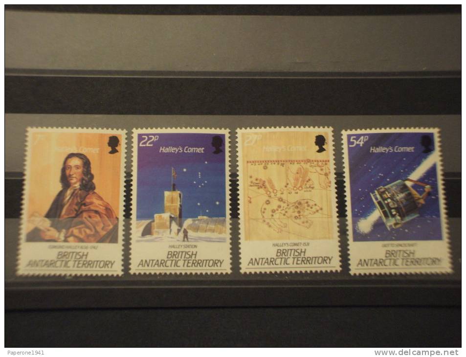 BRITISH ANTARTIC T. - 1986 COMETA 4 Valori - NUOVI(++)-TEMATICHE - Unused Stamps