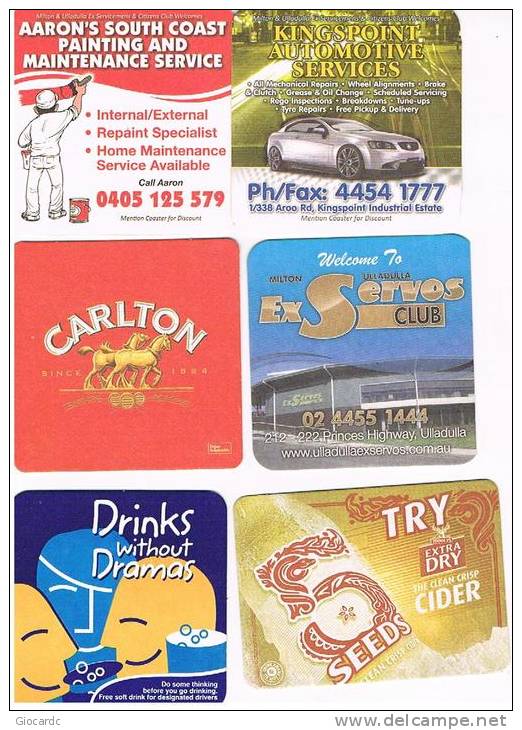 PAESI DIVERSI (DIFFERENT COUNTRIES) -    LOTTO DI  39 SOTTOBICCHIERI DI BIRRA - LOT OF 39  BEER COASTERS  -