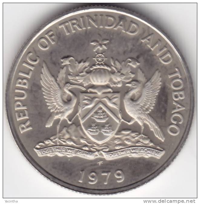 @Y@   Trinidad And Tabago  25 Cents 1979   UNC    (C354) - Trinidad Y Tobago