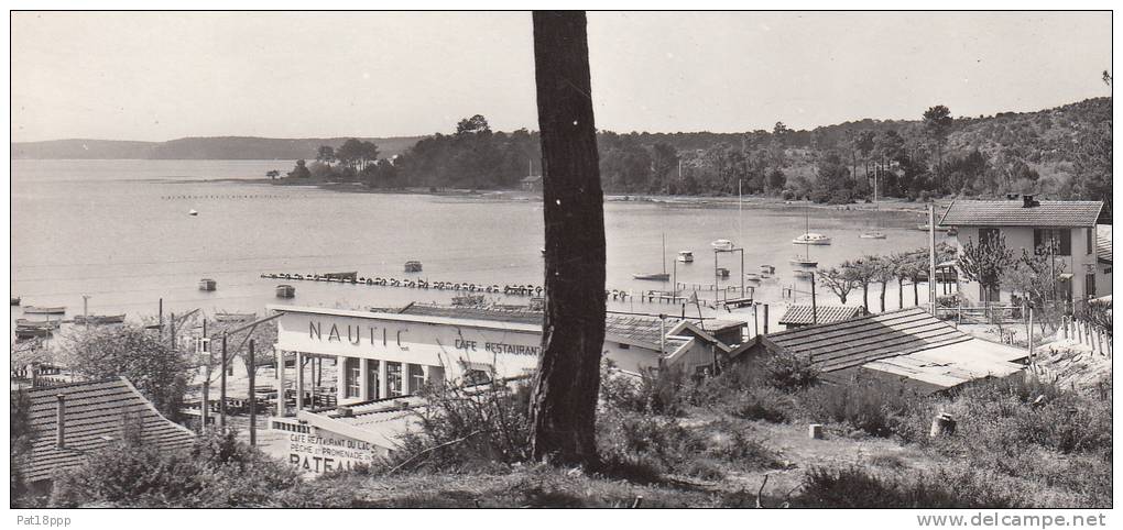 CAZAUX 33 - Les Bords Du Lac ( Café Restaurant LE NAUTIC ) - CPSM Dentelée PF (1962) N° 8015 - Gironde - Other & Unclassified