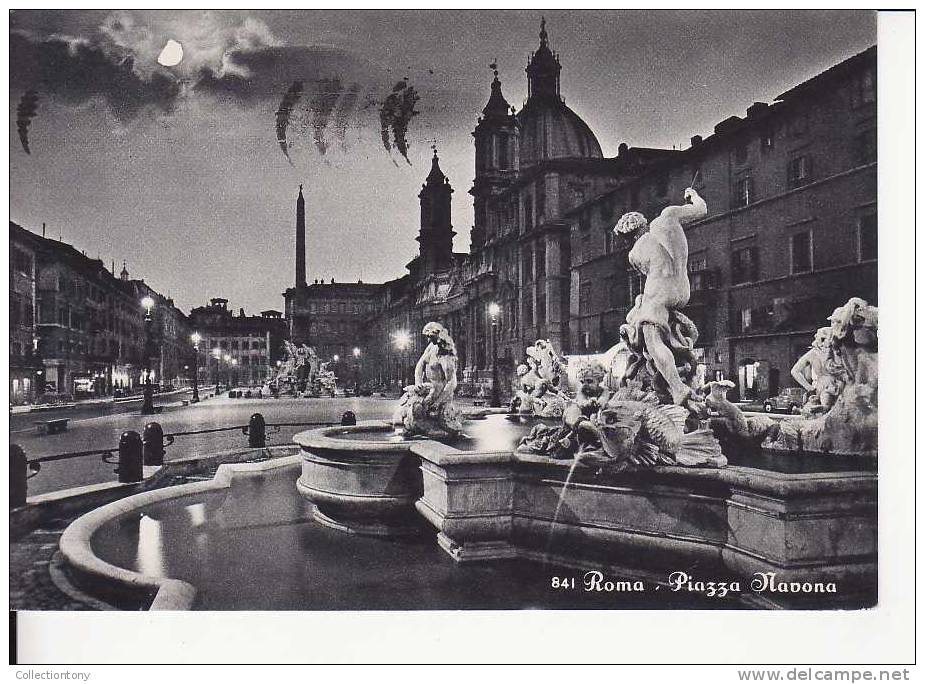 Roma - Piazza Navona - Formato Grande -  Viaggiata 1962 - Piazze