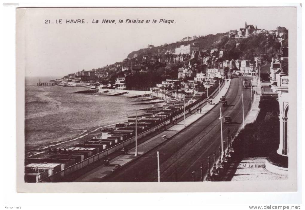 76 LE HAVRE La Heve La Falaise Et La Plage   Carte Photo - Harbour