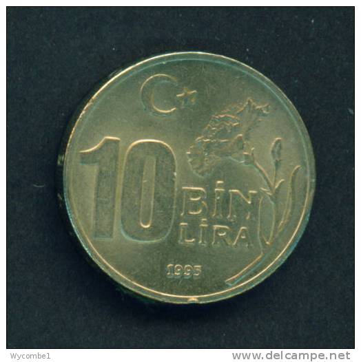 TURKEY  -  1995  10 Lira  Circulated As Scan - Turkey