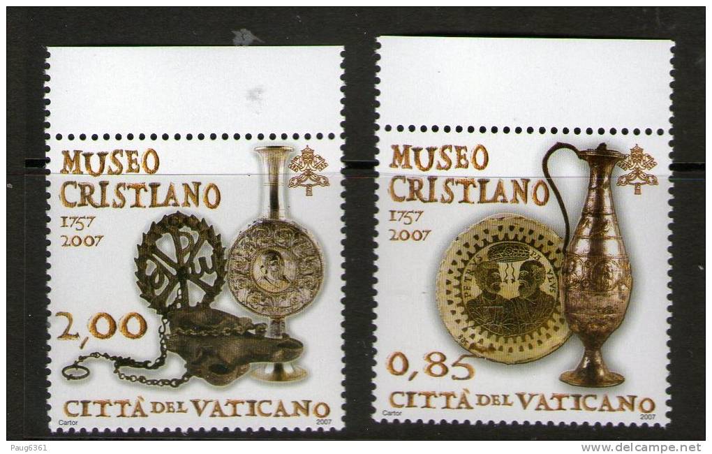 VATICAN 2007 MUSEE CHRETIEN  YVERT N°1431/32  NEUF MNH** - Neufs