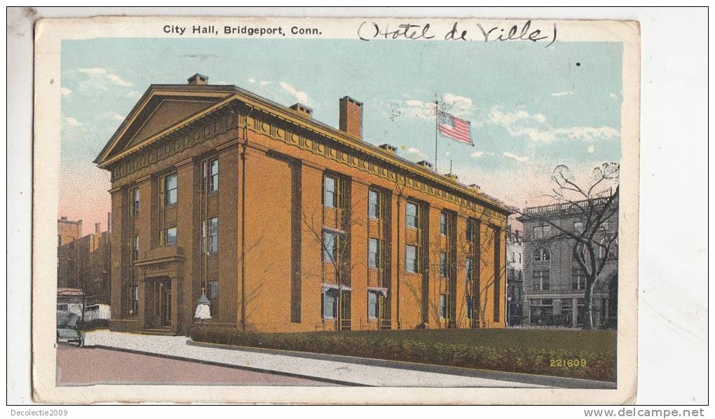 BR45344 City Hall Bridgeport    2 Scans - Bridgeport