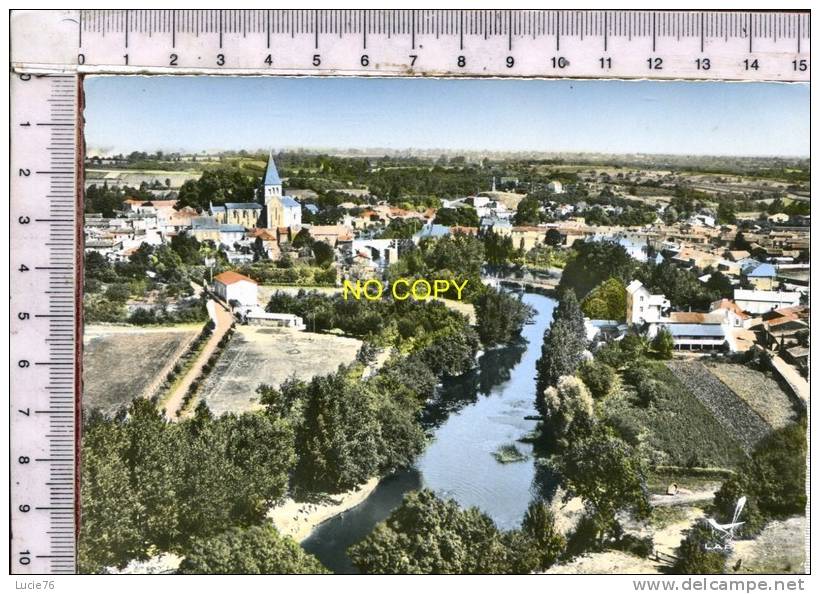 MAREUIL SUR LAY - Le LAY à MAREUIL -  En Avion Au Dessus De... - Mareuil Sur Lay Dissais