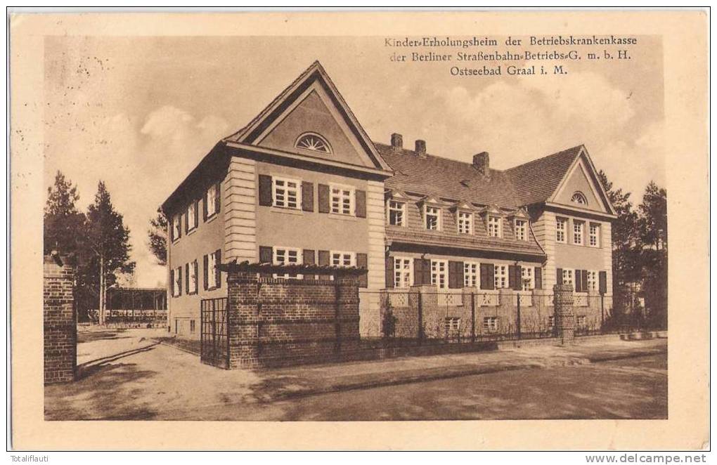 Ostseebad Graal Müritz Kinderheim BKK Berlin Er Straßenbahn Betriebs GmbH 28.10.1929 - Graal-Müritz