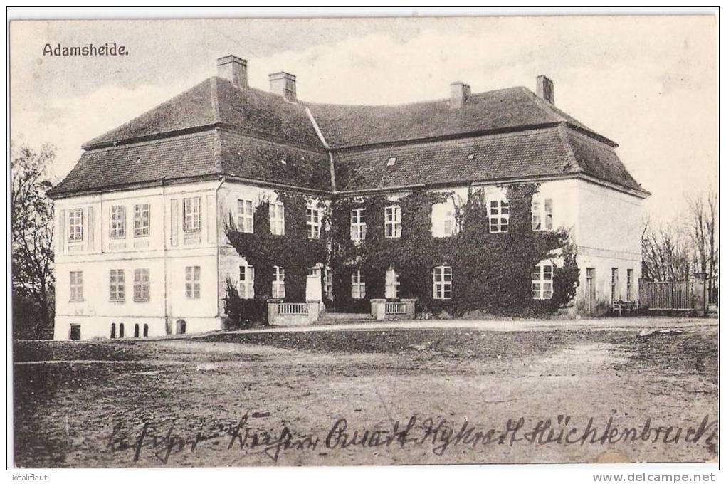 ADAMSHEIDE Schloß Abelino Autograf Hans Otto QUADT-WYKRADT-HÜCHTENBRUC K 1.7.1925 ? - Ostpreussen