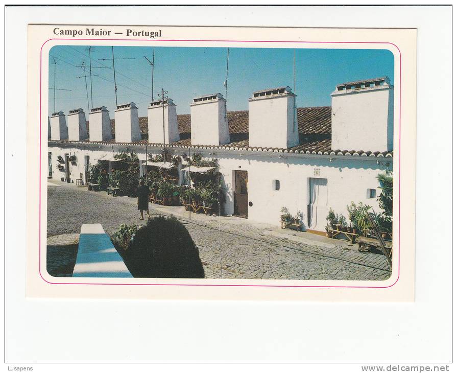 Portugal Cor 19757 - CAMPO MAIOR - CHAMINÉS TÍPICAS DE UM BAIRRO TÍPICO JUNTO AO CASTELO - Portalegre