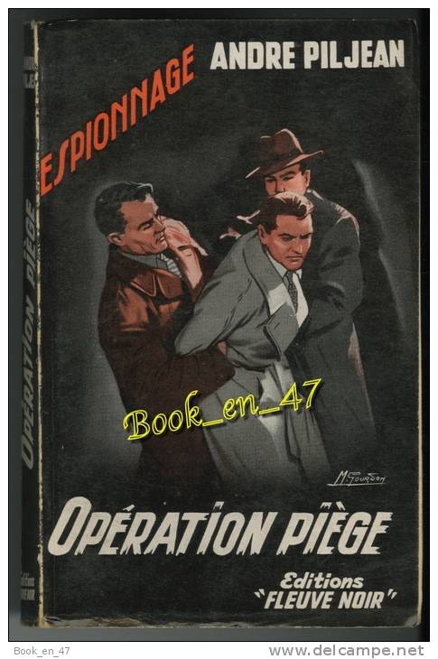 {15338} André Piljean ; Espionnage N°147. EO 1957." Opération Piège "  " En Baisse " - Fleuve Noir