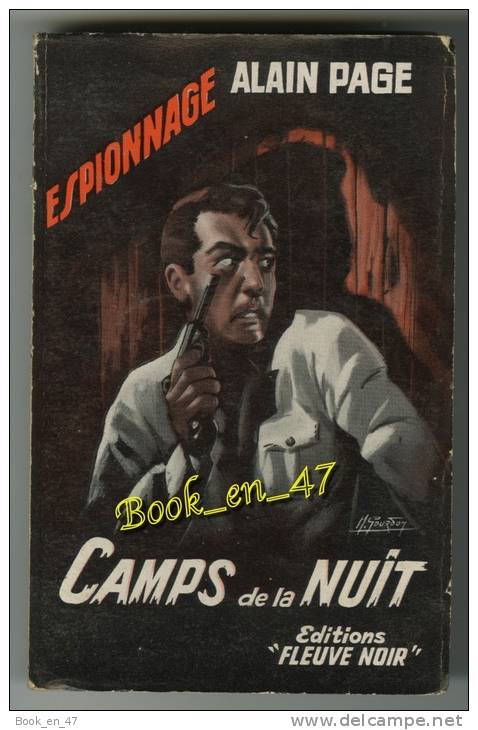{09079} Alain Page; Espionnage N° 158. EO 1958.  "camps De La Nuit"  " En Baisse " - Fleuve Noir