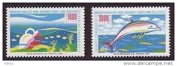 1993 TURKEY PROTECTION OF THE MEDITERRANEAN SEA AGAINST POLLUTION (BARCELONA CONVENTION) MNH ** - Pollution