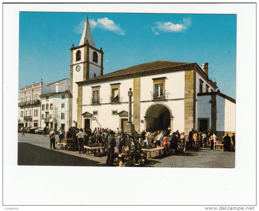 Portugal Cor 19767 - CASTELO DE VIDE - PAÇOS DO CONCELHO - FEIRA MERCADO - Portalegre