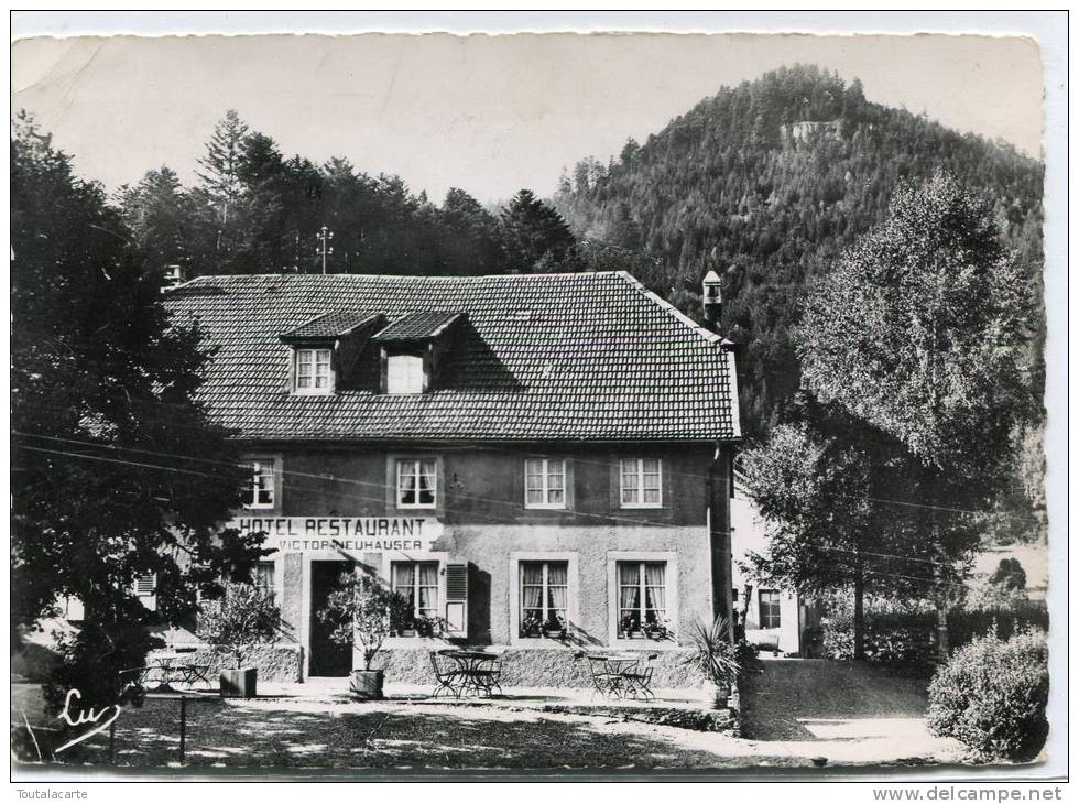 CPSM 67  ROTHAU HOTEL RESTAURANT NEUHAUSER LES QUELLES 1952  Grand Format - Rothau