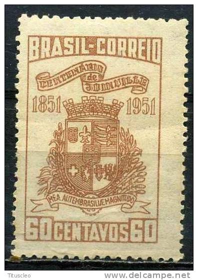 BRESIL 492**  60c Brun Clair  Centenaire De La Fondation De La Ville De Joinville - Ungebraucht