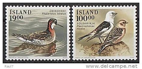 ISLANDE 1989 - Oiseaux D'Islande - 2v Neuf ** (MNH) - Neufs