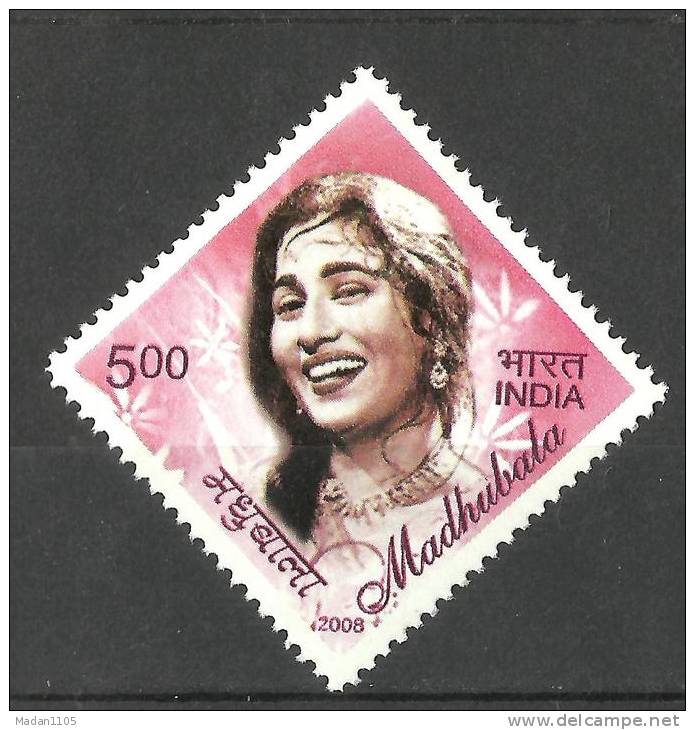 INDIA, 2008, 75th Birth Anniversary Of Madhubala  Mumtaz Begum Jahan Dahlavi, (Film Actress), MNH, (**) - Cinema